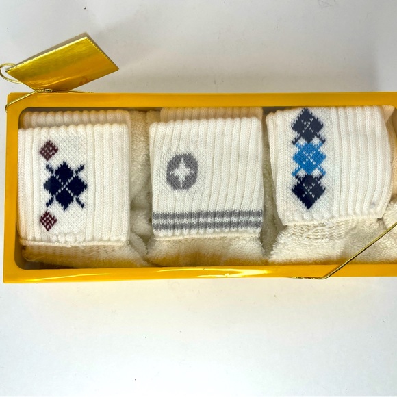 3 Pairs NOS Vintage 70's SPALDING Cuffed Anklet Socks Sz. 9 - 11 In Box - Picture 1 of 11